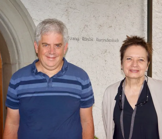 Damian Brot und Prof. Myriam Gautschi (Foto: Inka Grabowsky)